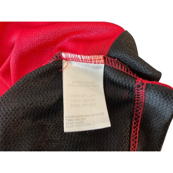 Reebok Miami Heat Mens 2XL Shaquille O'Neal 32 Red Jersey NBA Black Team Apparel - Picture 4 of 12